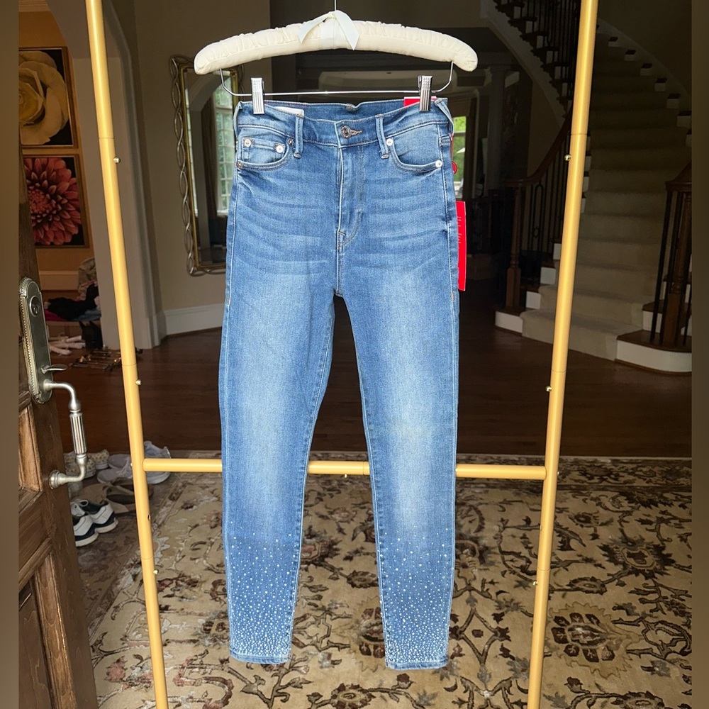 Rhinestone true religion jeans